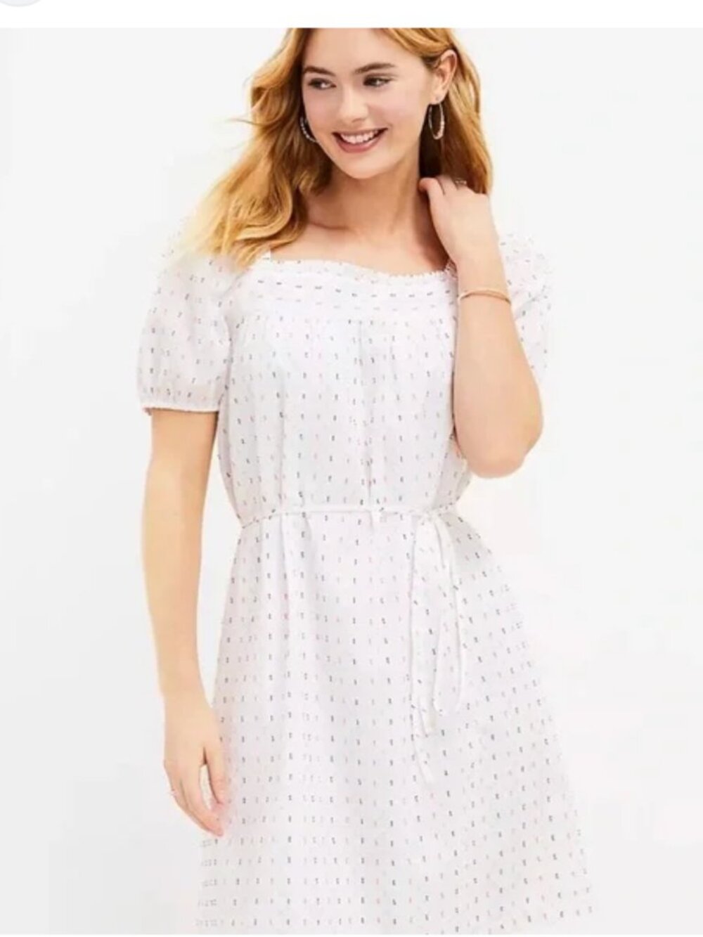 LOFT Square Neck Dress Size Large